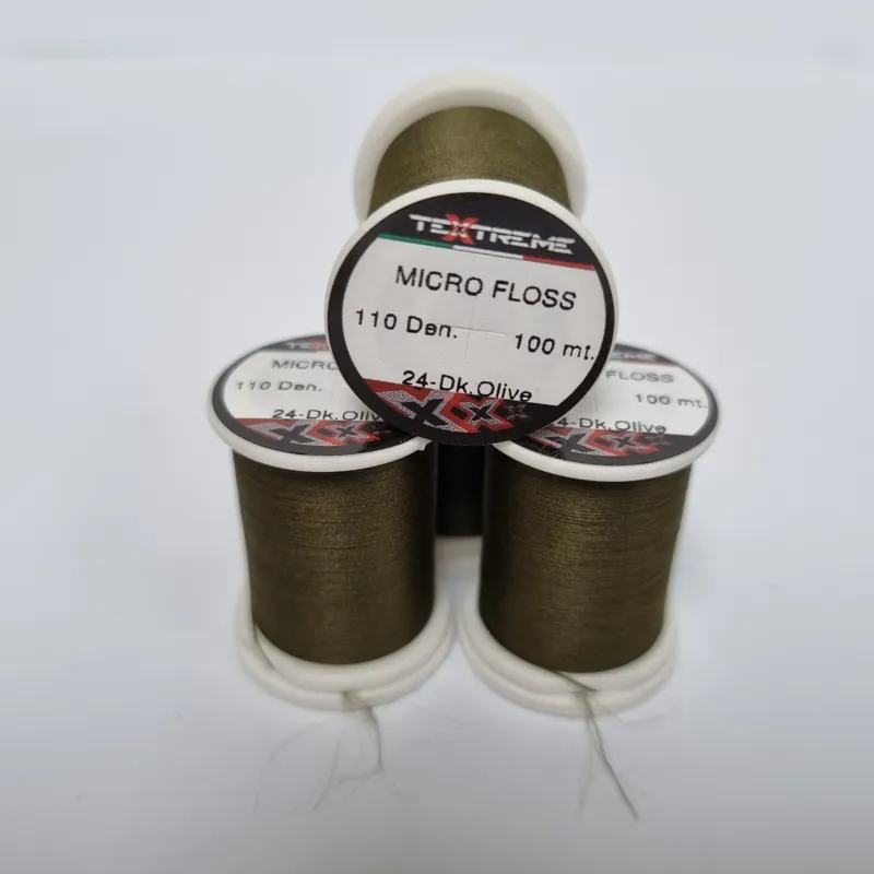 TEXTREME Micro Floss 110 Den in 24-Dark Olive-2